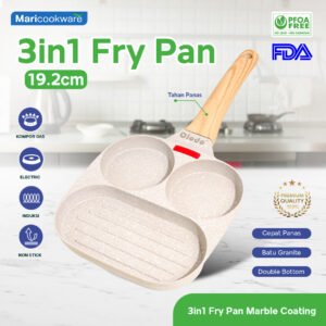 cookware fry pan wajan 3in1
