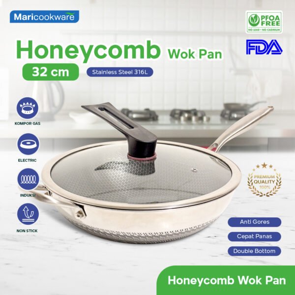 honeycomb wok pan